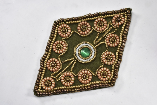 Beaded Diamond Applique Patch