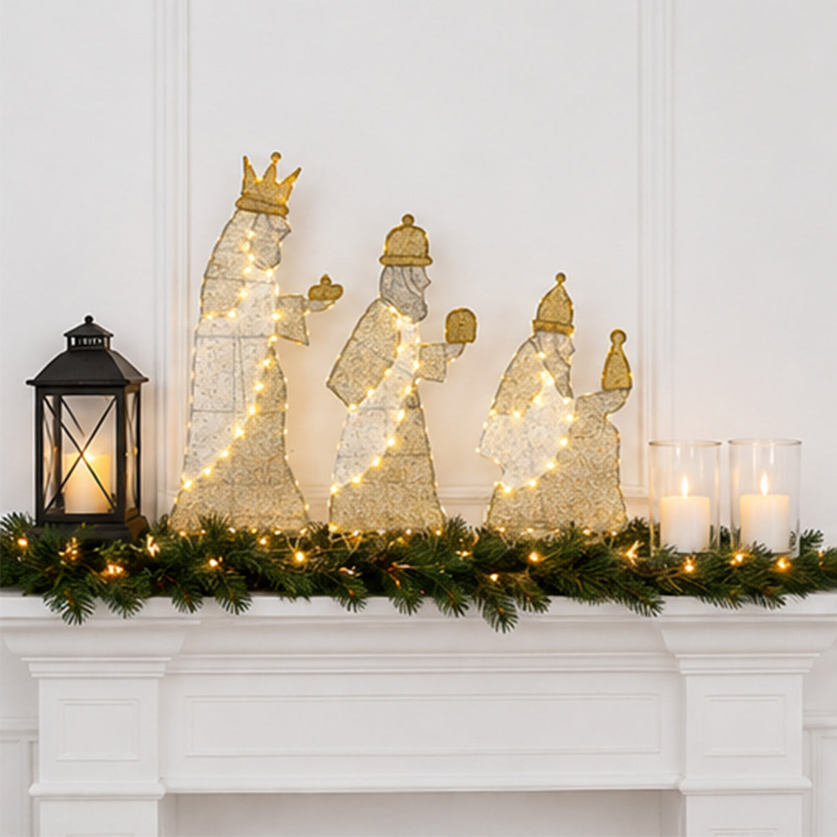 3-Piece Three Wise Men Nativity Yard Decoration Set