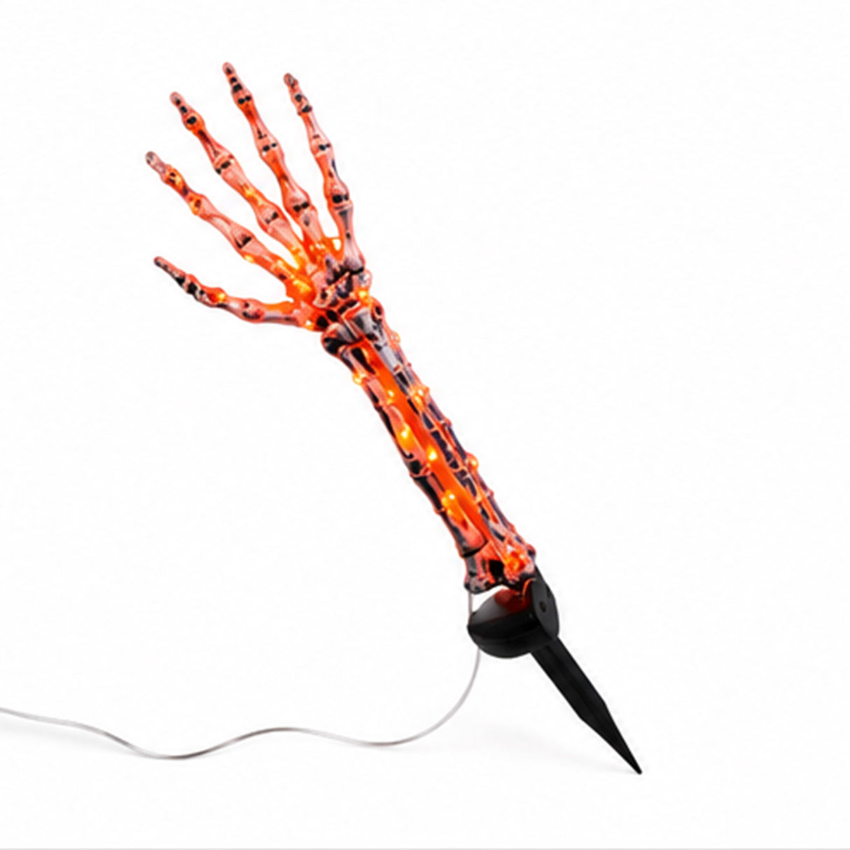 Orange Light Ghost Hands Halloween Decor 2 Pair Set