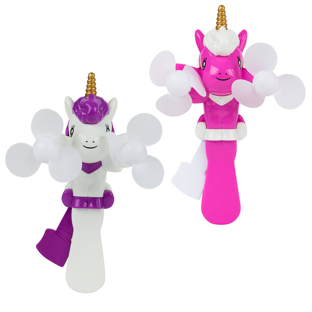 Unicorn Hand Crank Fan (1 DZ)