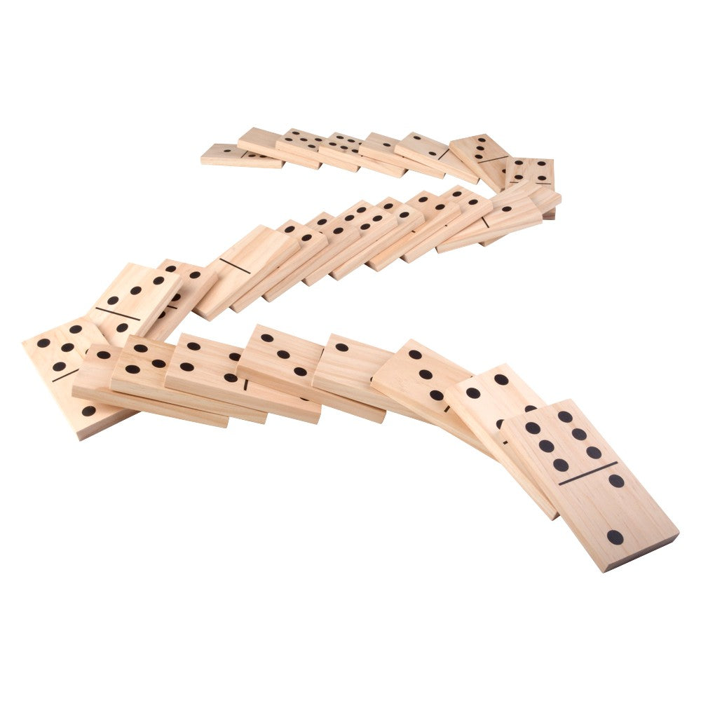 Jumbo Wooden Dominoes Set (1 Set)