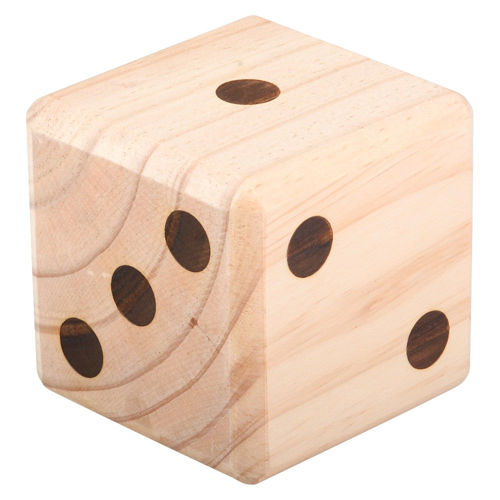 Jumbo Wooden Yard Dice 3.5" (1 Set)