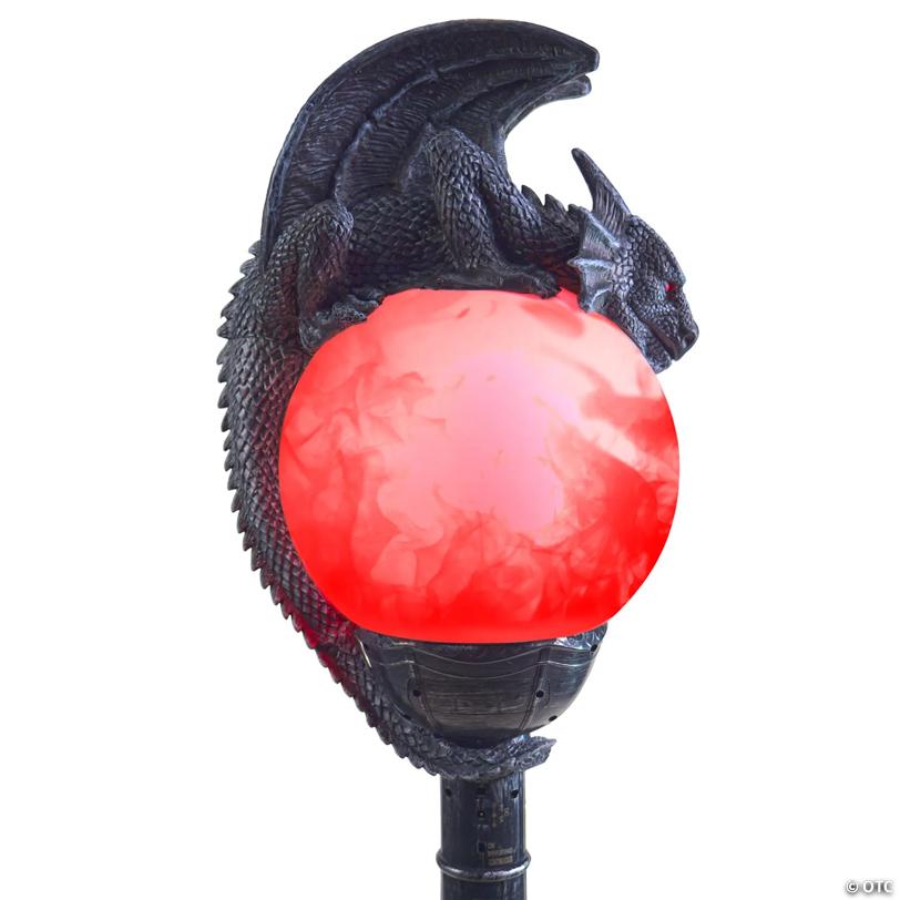 6 Ft. Light-Up Flaming Dragon Lamp Post™ with Sound Halloween Decoration