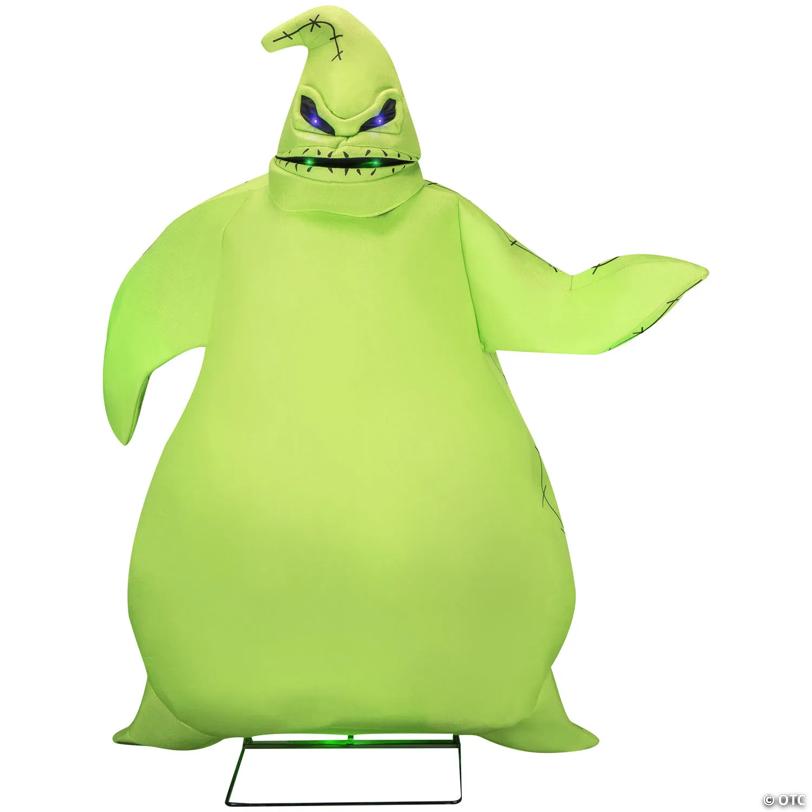 6 Ft. Nightmare Before Christmas Green Oogie Boogie Animated Halloween Prop