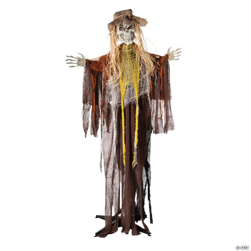 6 Ft. Standing Animated Skeletal Reaper Halloween Decoration