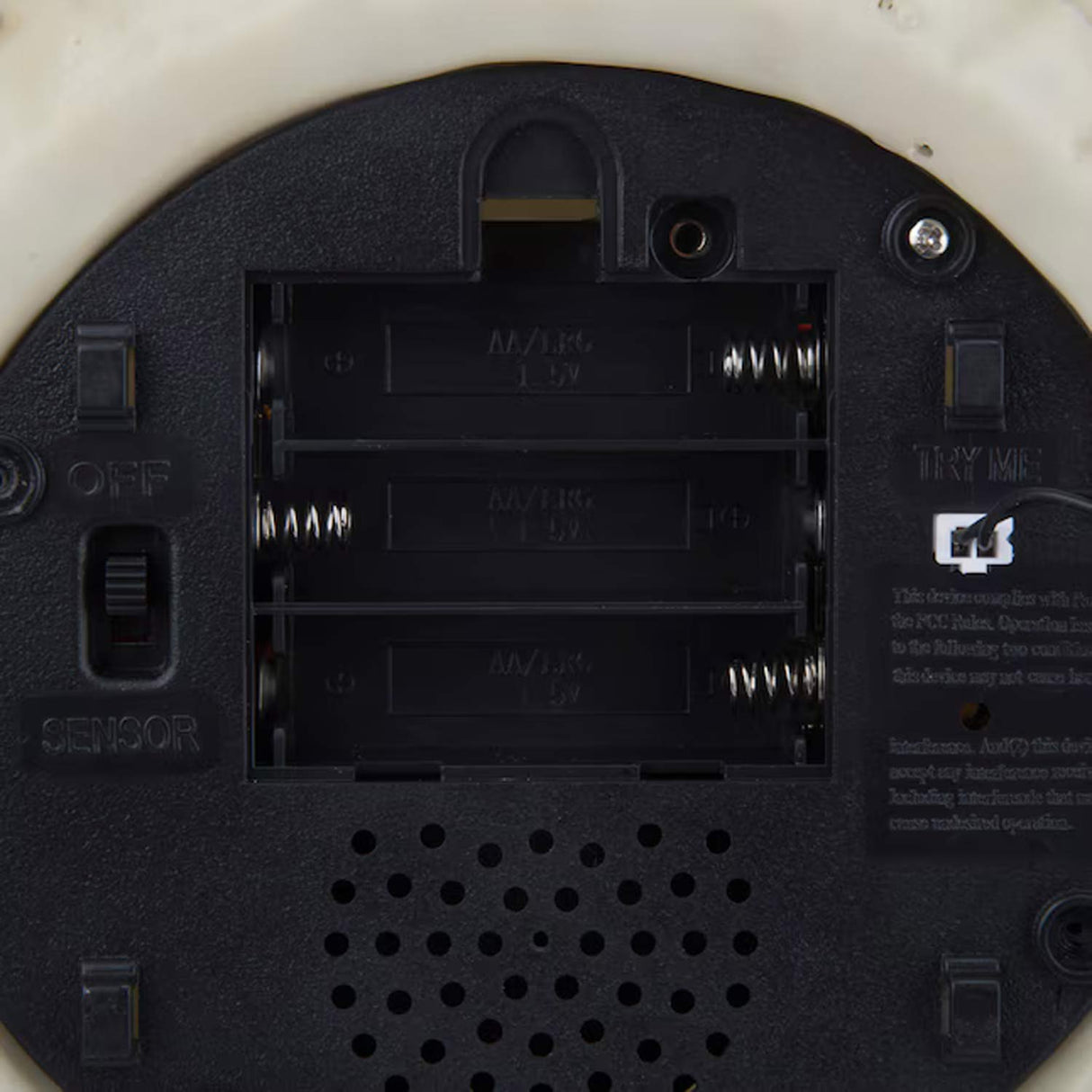 Haunted Living Lighted White Jack-O-Lantern Battery Operated Animated Halloween Decoration