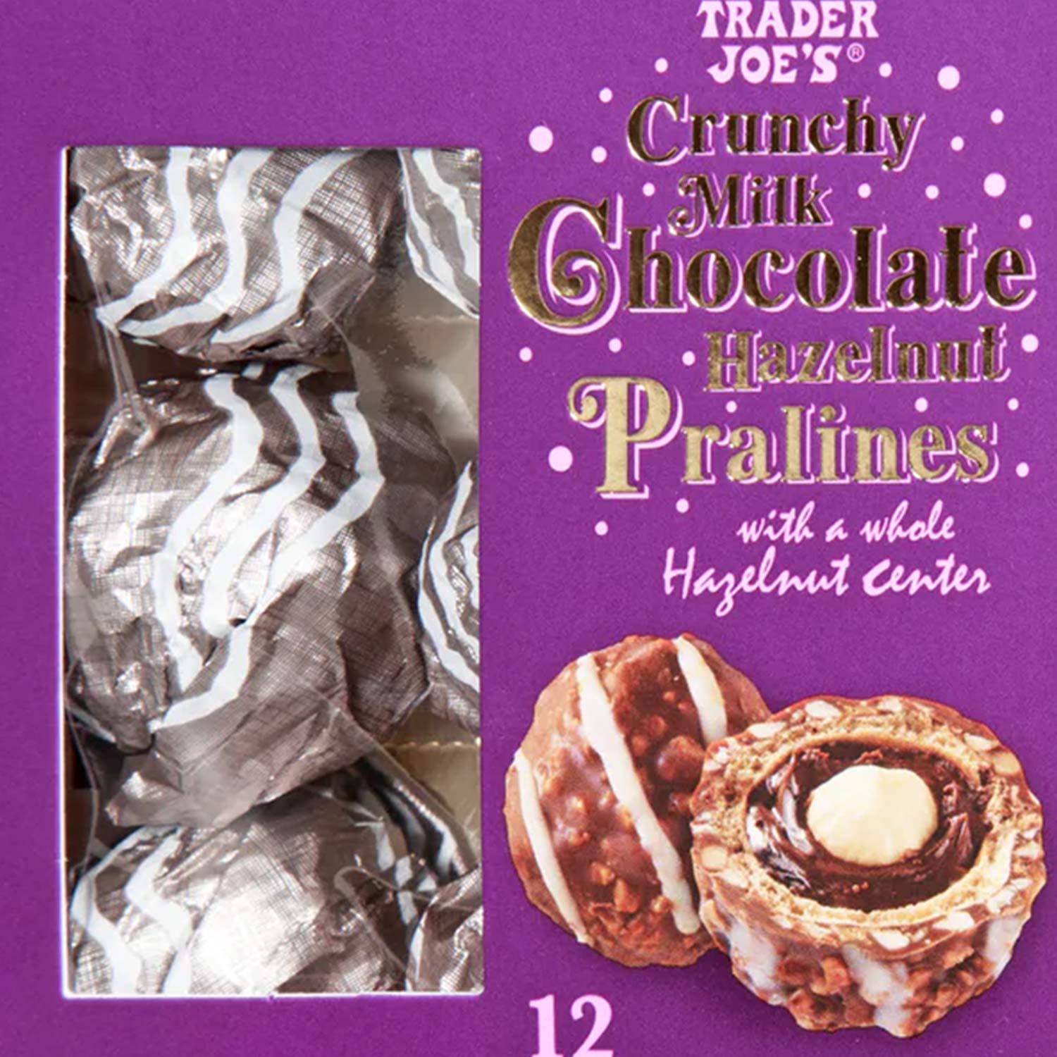 Crunchy Milk Chocolate Hazelnut Pralines 5.28 Oz