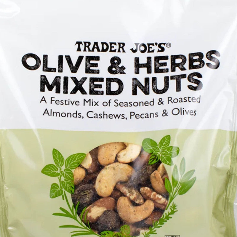 Trader Joe’s Olive & Herbs Mixed Nuts 10 oz Savory Snack