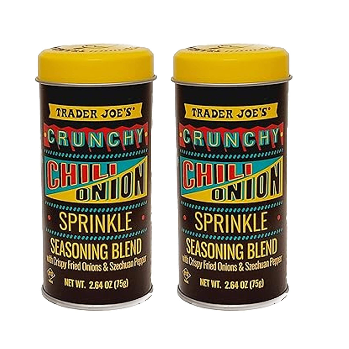 Crunchy Chili Onion Sprinkle Seasoning Blend with Crispy Fried Onions & Szechuan Pepper 2.64 oz