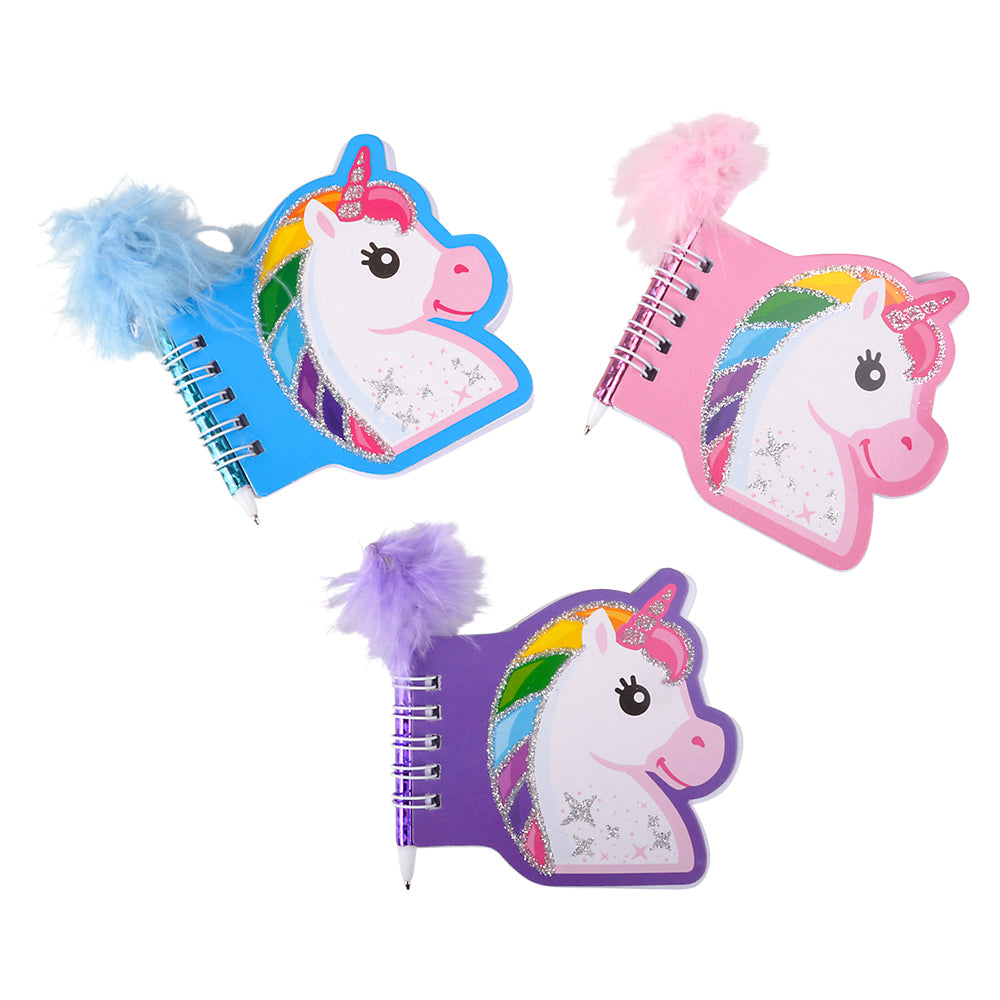 Unicorn Notebook With Feather Pen (1 DZ)