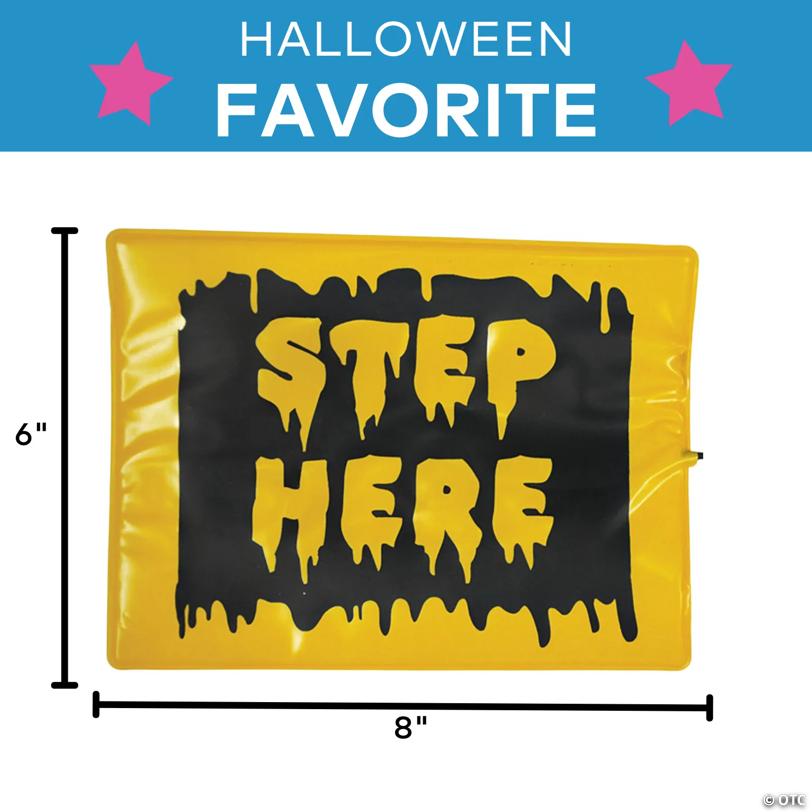 6" x 8" Step Here Wired Activation Pad for Animated Halloween Props
