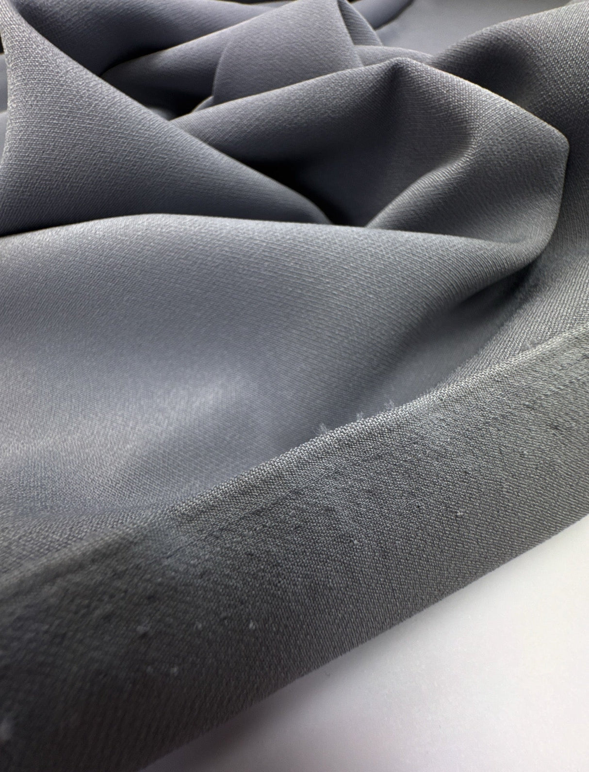 Polyester Elastane Double Weave Gray