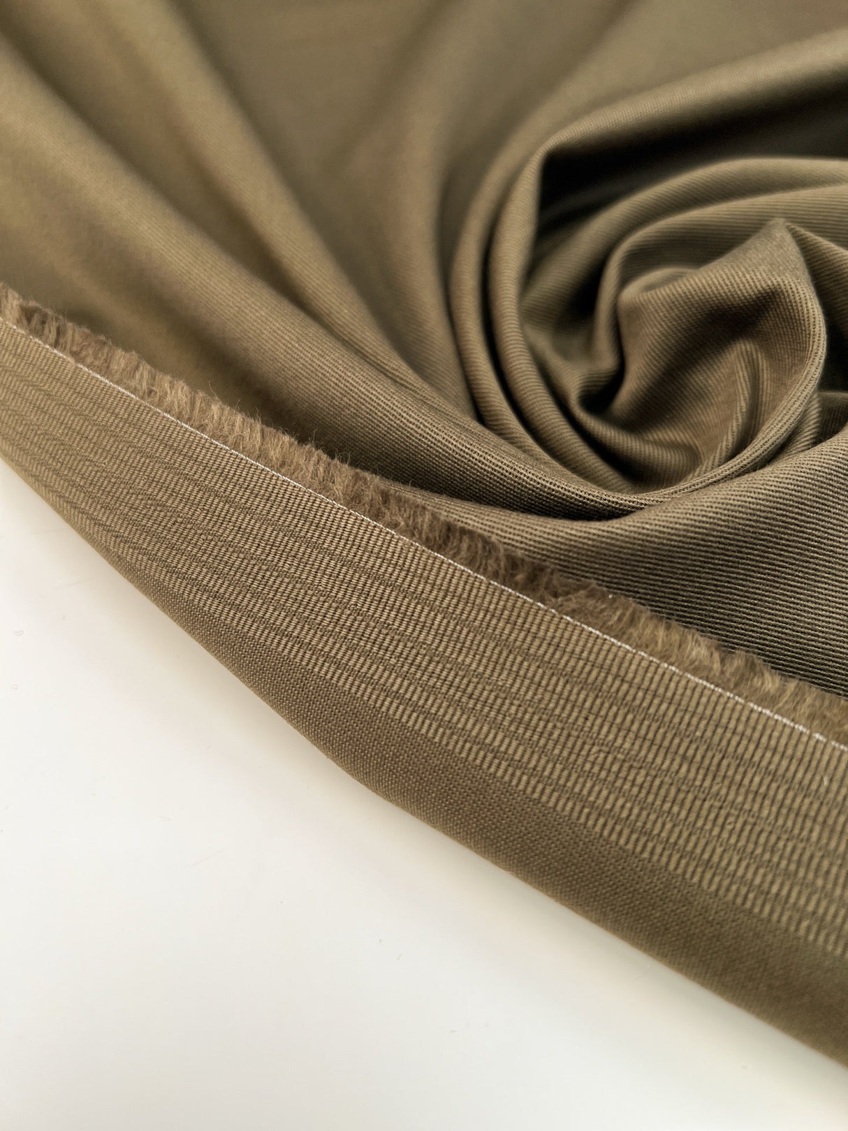 Cotton Twill With Elastane Green