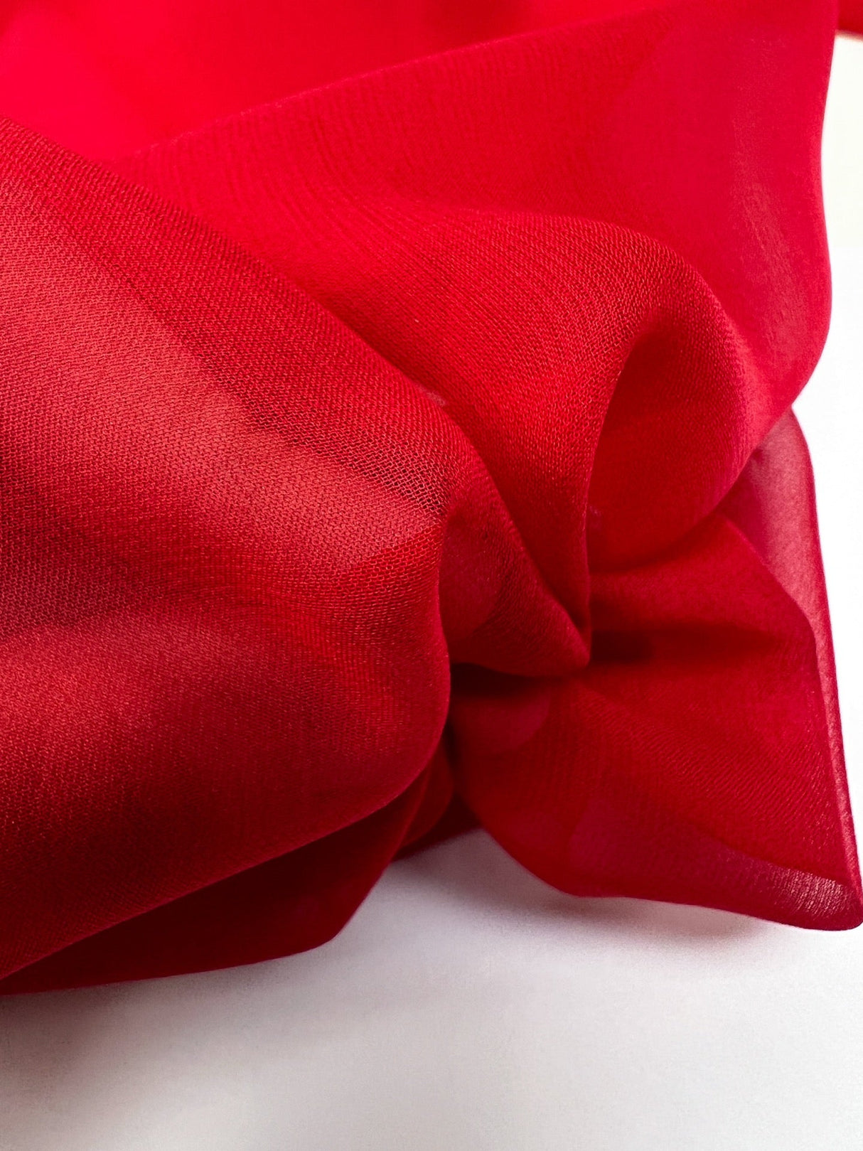 Silk Chiffon Fabric Red Shade