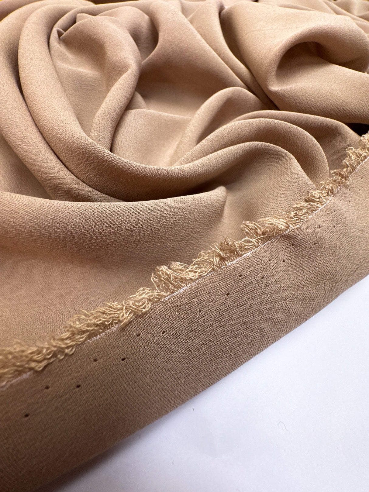 Silk Crepe Beige Fabric