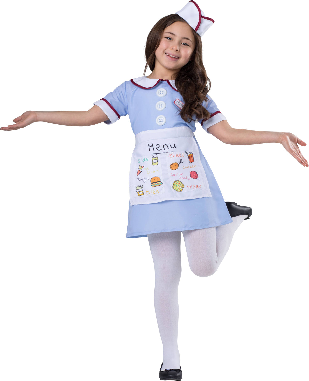 1950's Retro Diner Waitress Costume - Kids