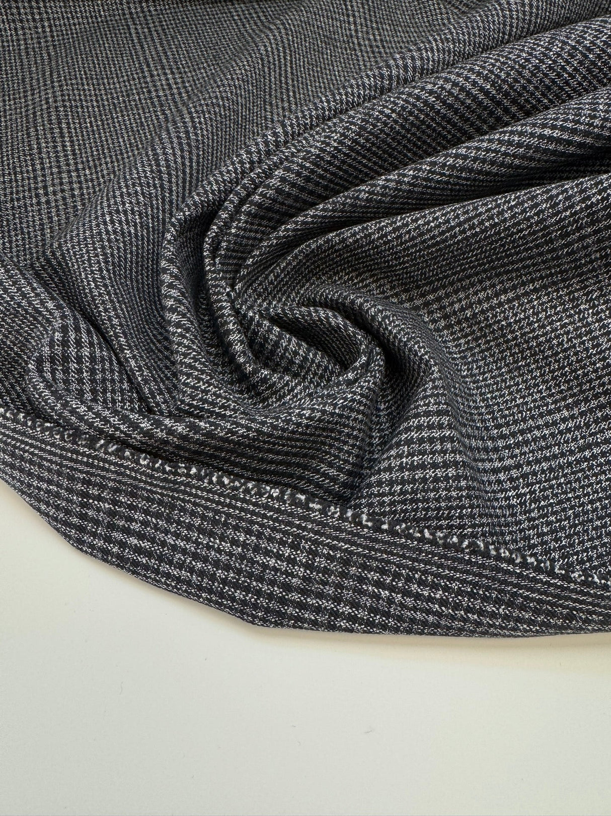 Cotton Checked Houndstooth Fabric