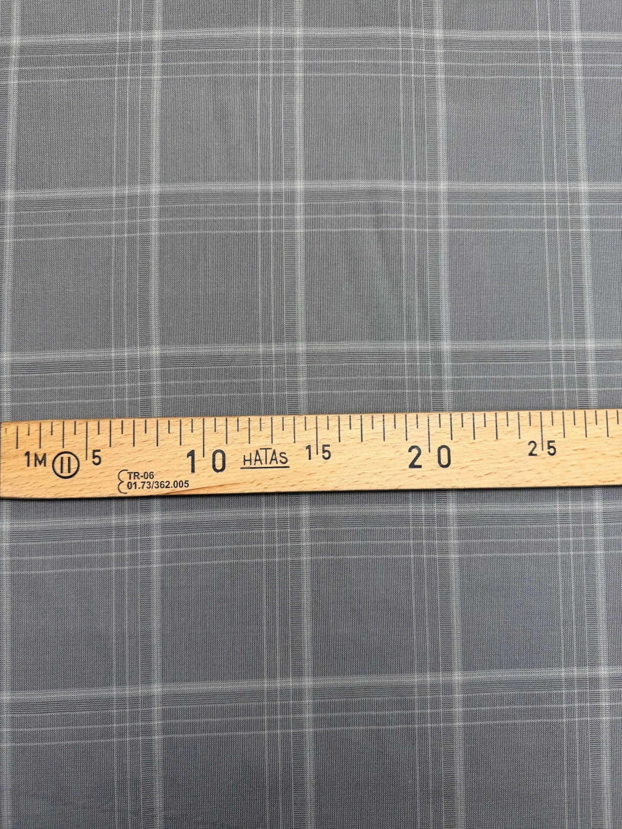 Viscose Woven Checked Gray