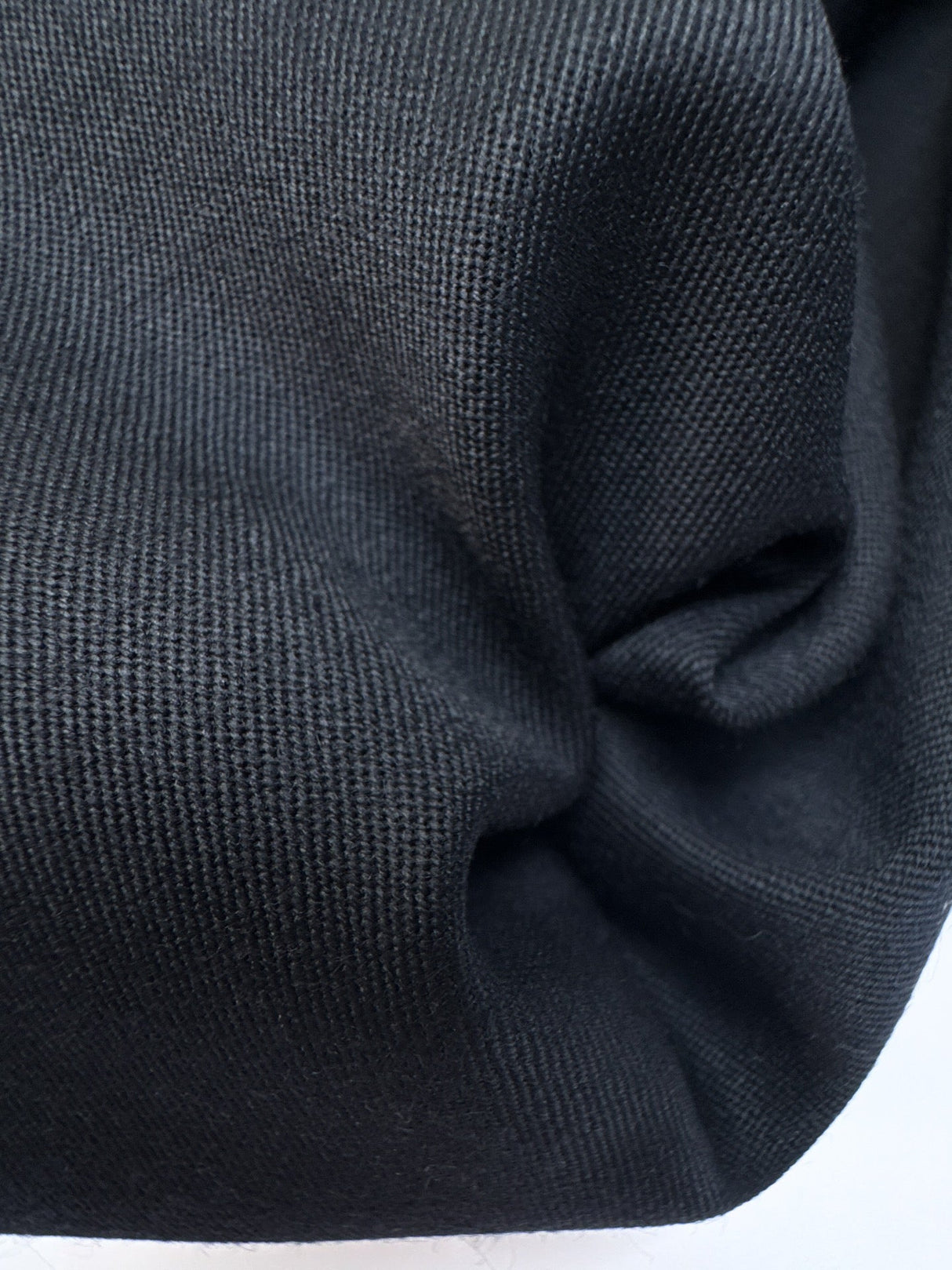 Blue Wool Polyamid Twill