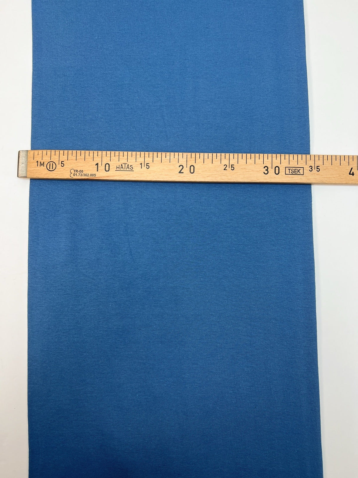 Cotton Rib Knit Fabric Blue