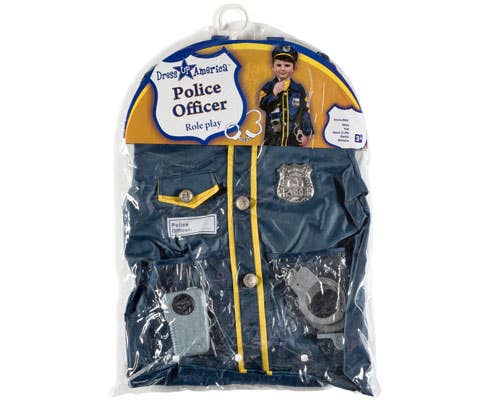 Police Officer Role Play Dress Up Costume Set