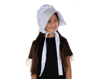 White Bonnet Hat - Kids
