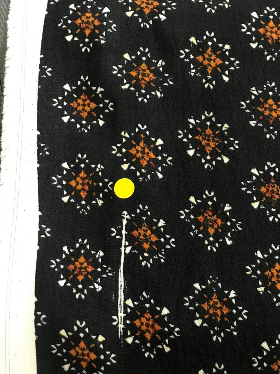 Viscose Crepe Printed Brown Fabric