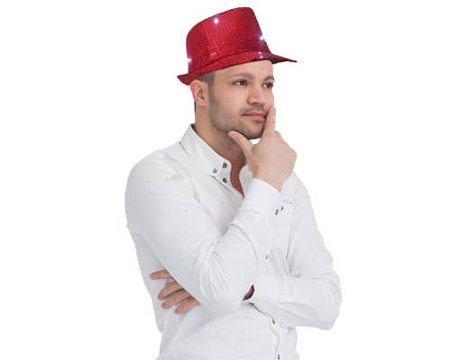 Red Hat with Flashing Lights