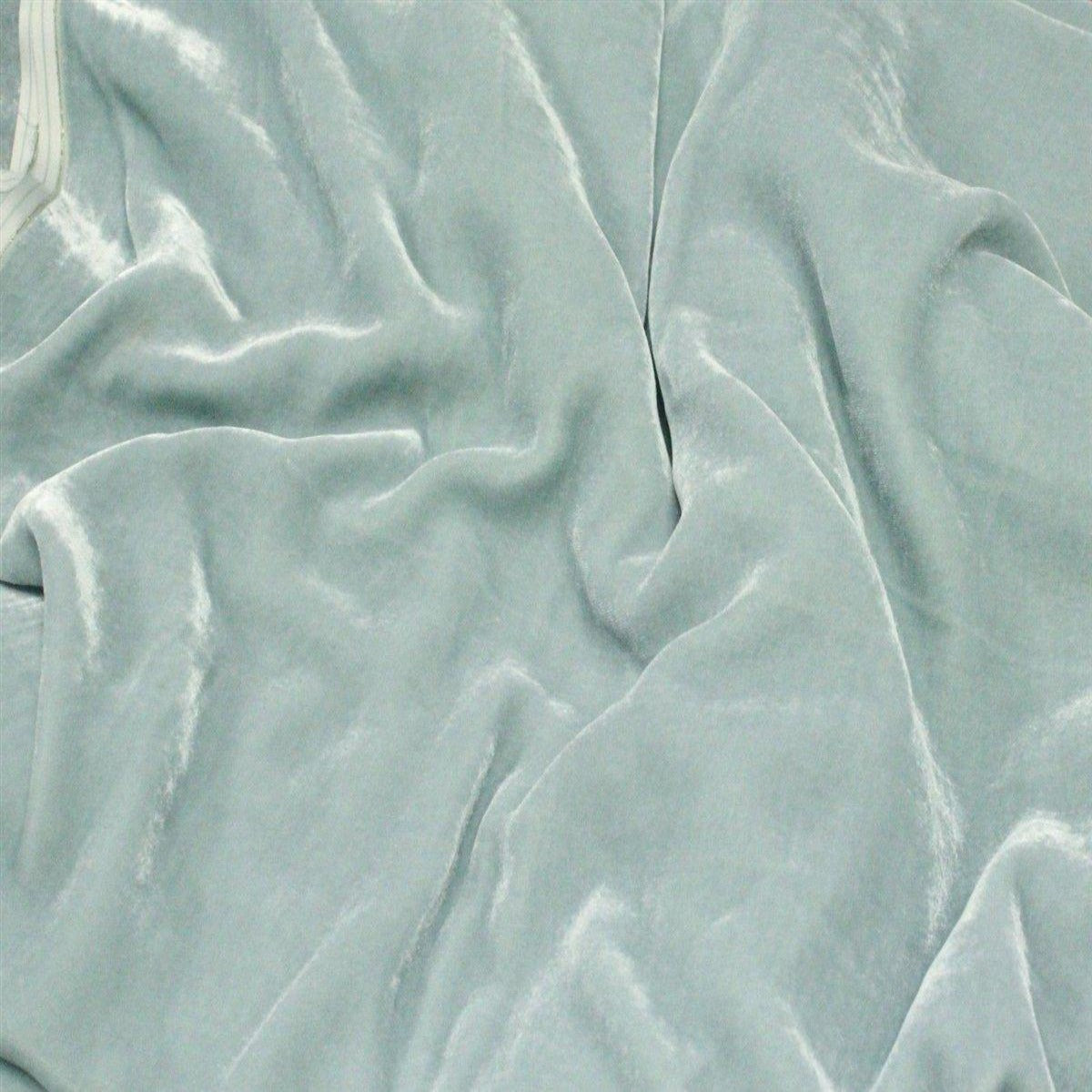 Silk Rayon Velvet Fabric - 80 Percent Rayon 20 Percent Silk, Velvet, 45" Width, 180 GSM (1 Yard)