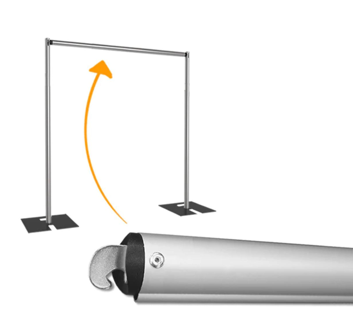 Adjustable Aluminum Backdrop Stand Set