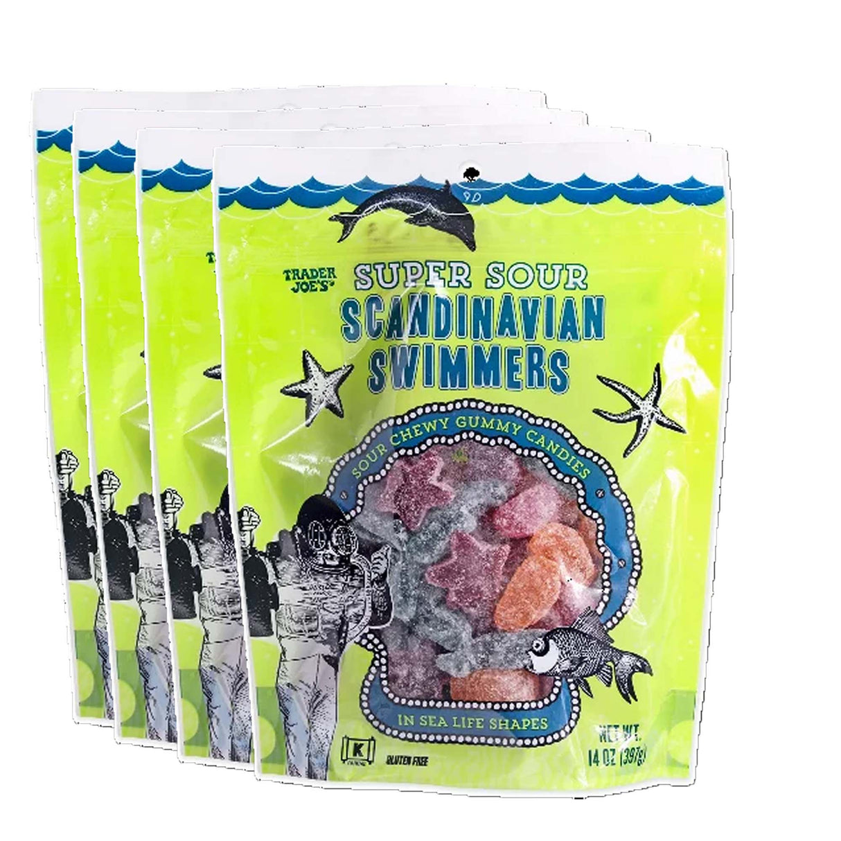 Trader Joe's Super Sour Scandinavian Swimmers | 14 oz