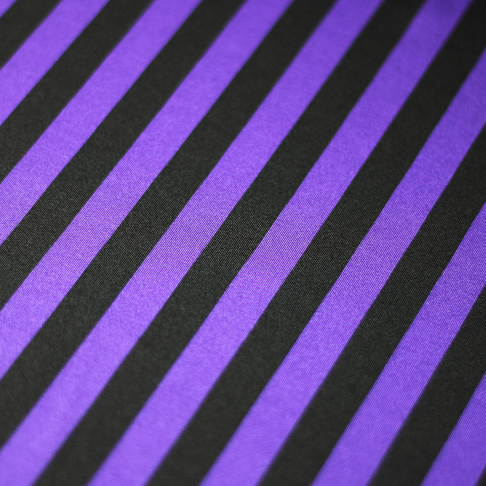 Lucky Stripes Polyester Spandex Fabric - Multi Stripe Print, 58/60" Width (1 Yard)