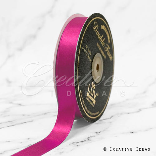 7/8" Double Face Satin-50 Yds (Azalea)