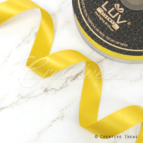 7/8" Double Face Satin-50 Yds (Daffodil)