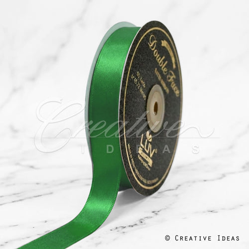 7/8" Double Face Satin-50 Yds (Vibrant Green)