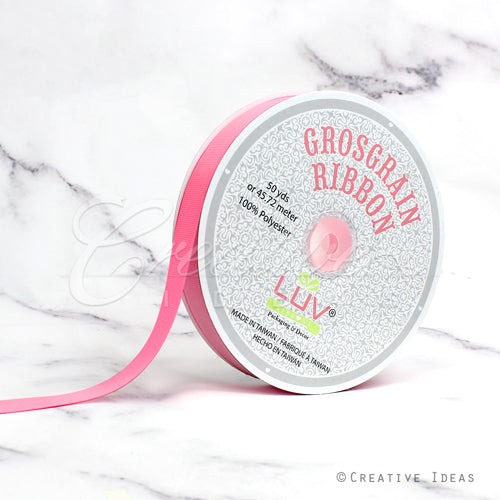 7/8" Grosgrain Ribbon - 50 Yards (Baby Doll Pink)
