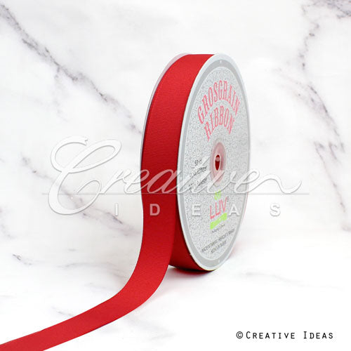 7/8" Grosgrain Ribbon - 50 Yards (Coral)