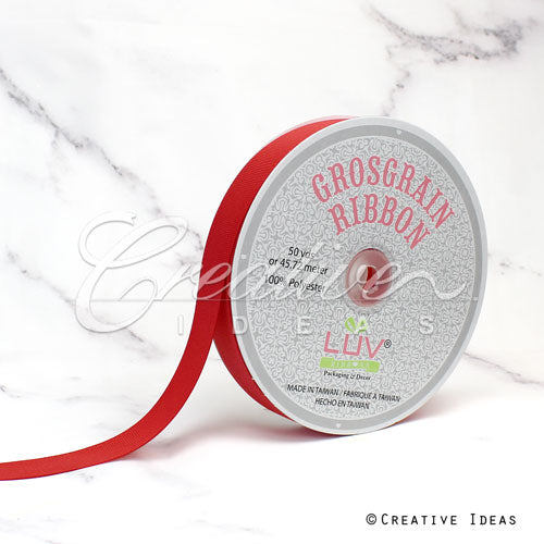 7/8" Grosgrain Ribbon - 50 Yards (Coral)