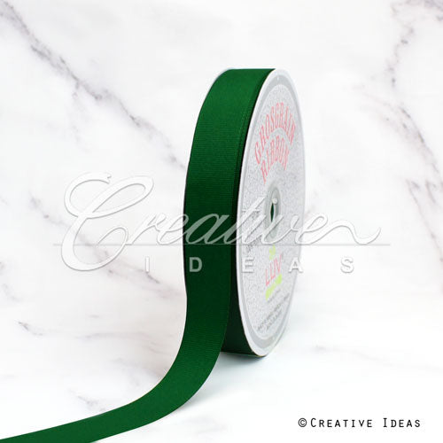 7/8" Grosgrain Ribbon - 50 Yards (Emerald Green)