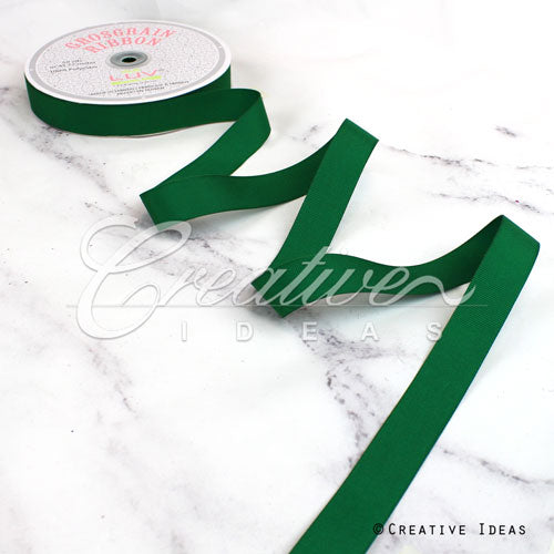 7/8" Grosgrain Ribbon - 50 Yards (Emerald Green)