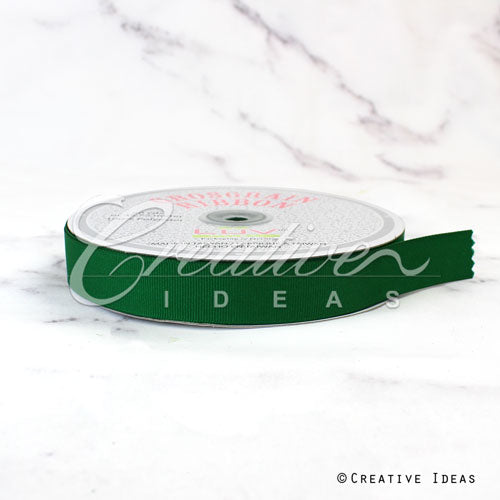 7/8" Grosgrain Ribbon - 50 Yards (Emerald Green)