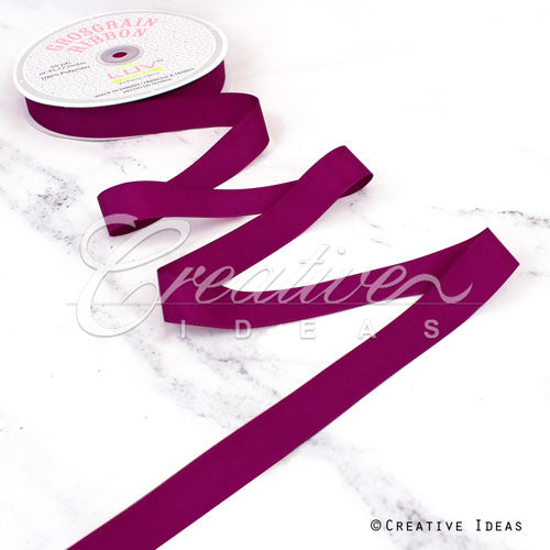 7/8" Grosgrain Ribbon - 50 Yards (Fuchsia)