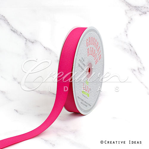 7/8" Grosgrain Ribbon - 50 Yards (Hot Pink)