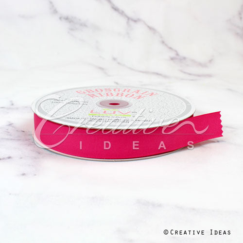 7/8" Grosgrain Ribbon - 50 Yards (Hot Pink)
