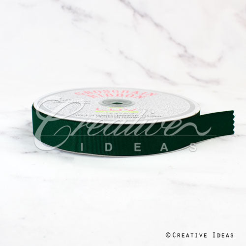 7/8" Grosgrain Ribbon - 50 Yards (Hunter Green)