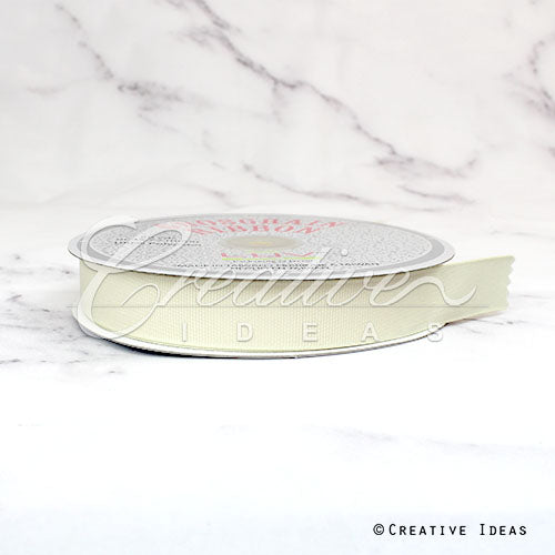7/8" Grosgrain Ribbon - 50 Yards (Ivory)