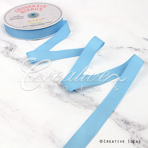 7/8" Grosgrain Ribbon - 50 Yards (Light Blue)