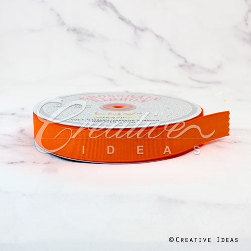 7/8" Grosgrain Ribbon - 50 Yards (Orange)