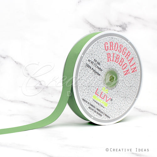 7/8" Grosgrain Ribbon - 50 Yards (Sage)