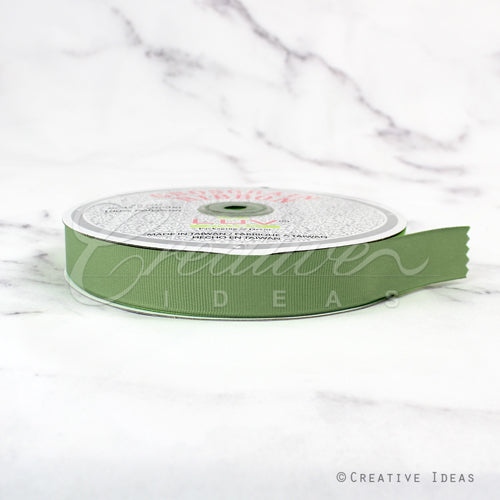 7/8" Grosgrain Ribbon - 50 Yards (Sage)